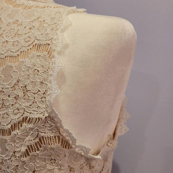 TRIXXI White Lace With Tulle Hem Dress - Picture 8 of 10